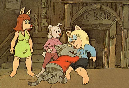 from the 1972 animated film Fritz the Cat